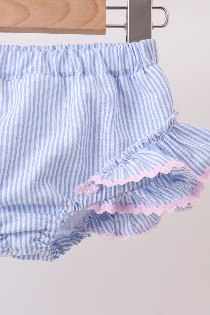 Blue Stripe 2pc Swimsuit