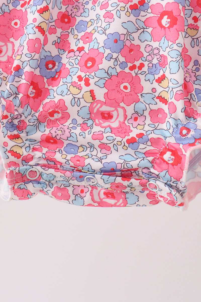 Pink Floral Knit Bubble