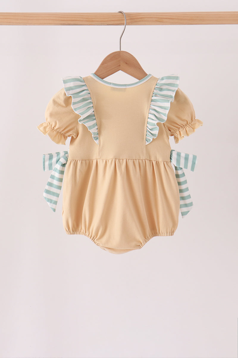 God is great god is good embroidery ruffle bubble