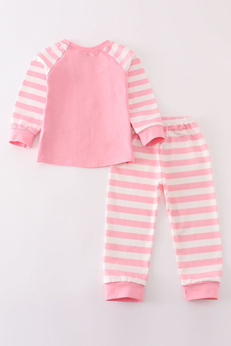 pink stripe girl pajamas set *C*i*n*d*y**L*o*u**W*h*o*