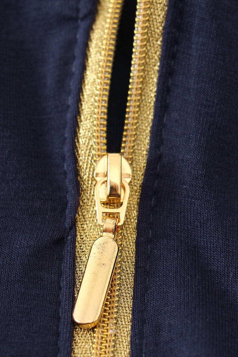 Navy character embroidery zip boy pullover *M*i*c*k*e*y*