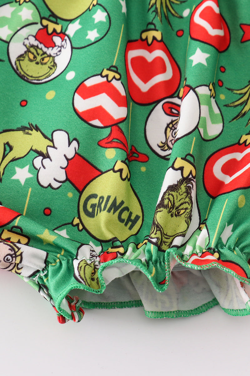 G*r*i*n*c*h* Green girl ruffle bubble