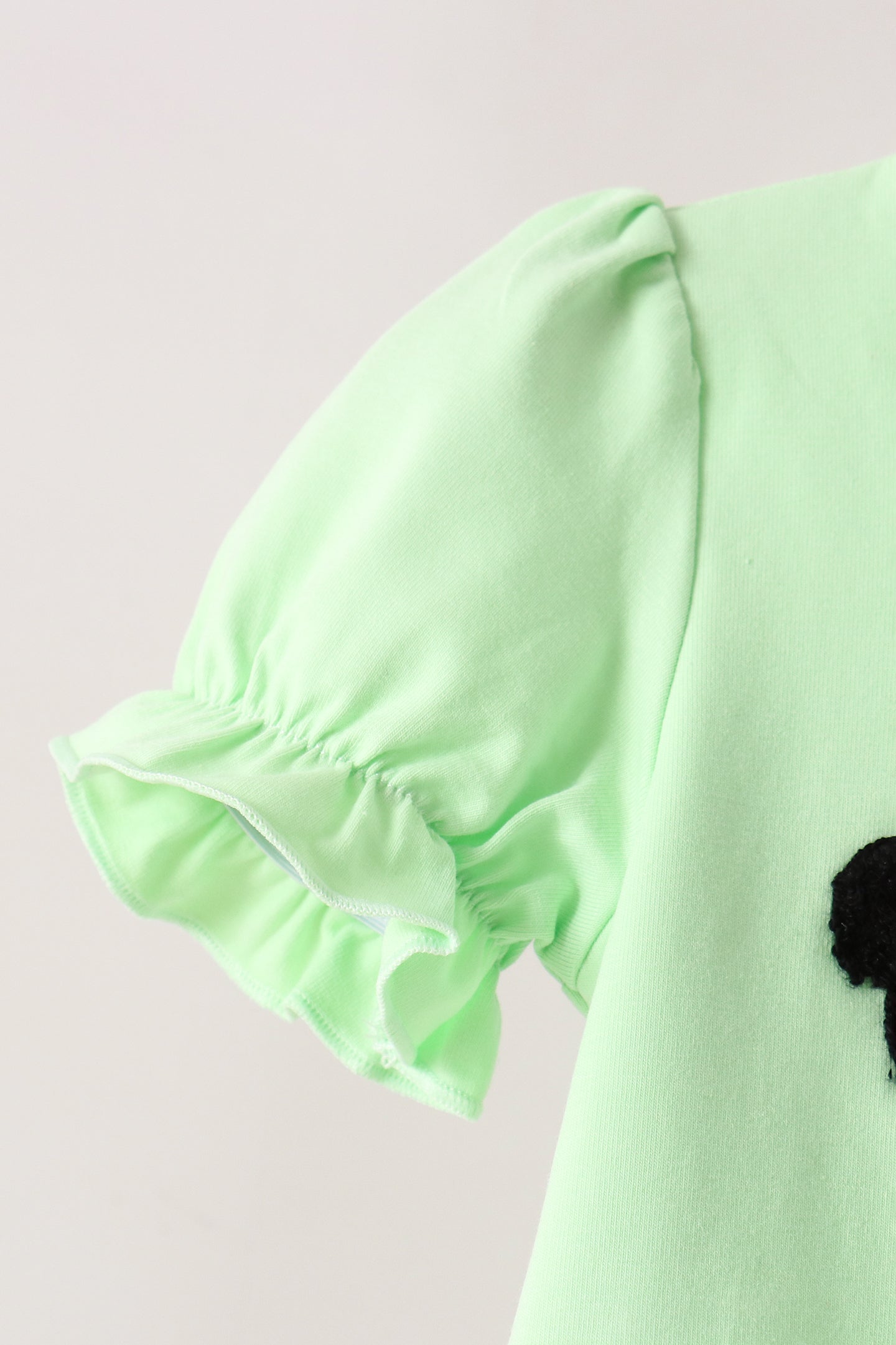 Light green character french knot bloomer set