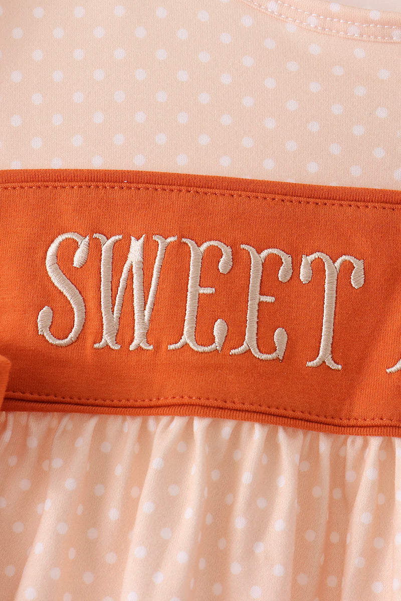 Sweet as pie embroidery pants set