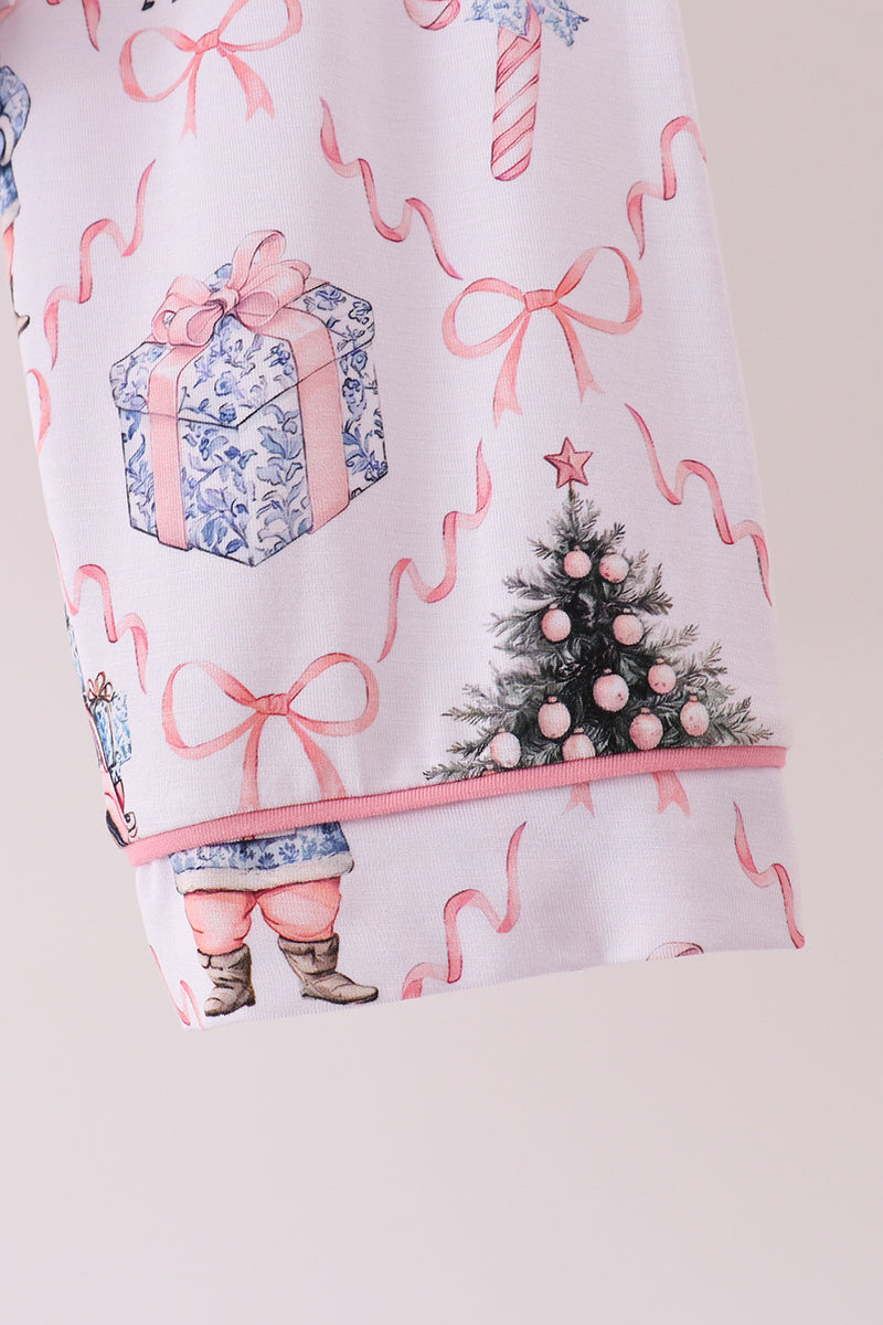 Pink nutcracker bamboo mom&me pajama set