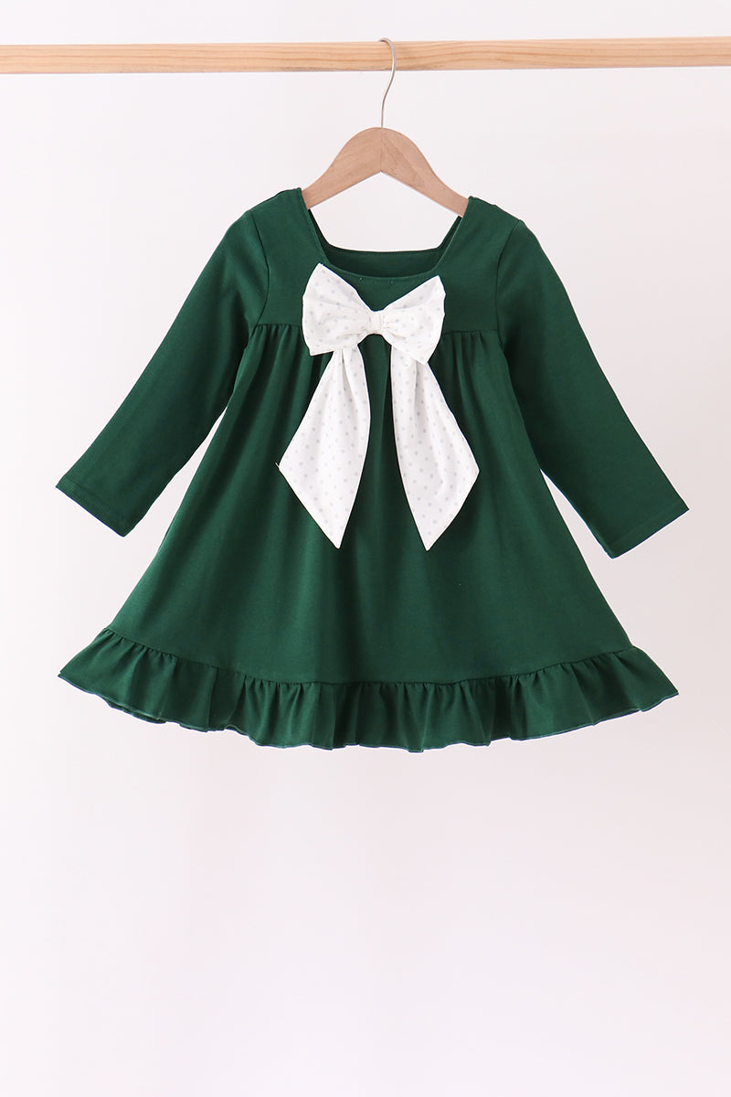 Forest nativity ruffle dress