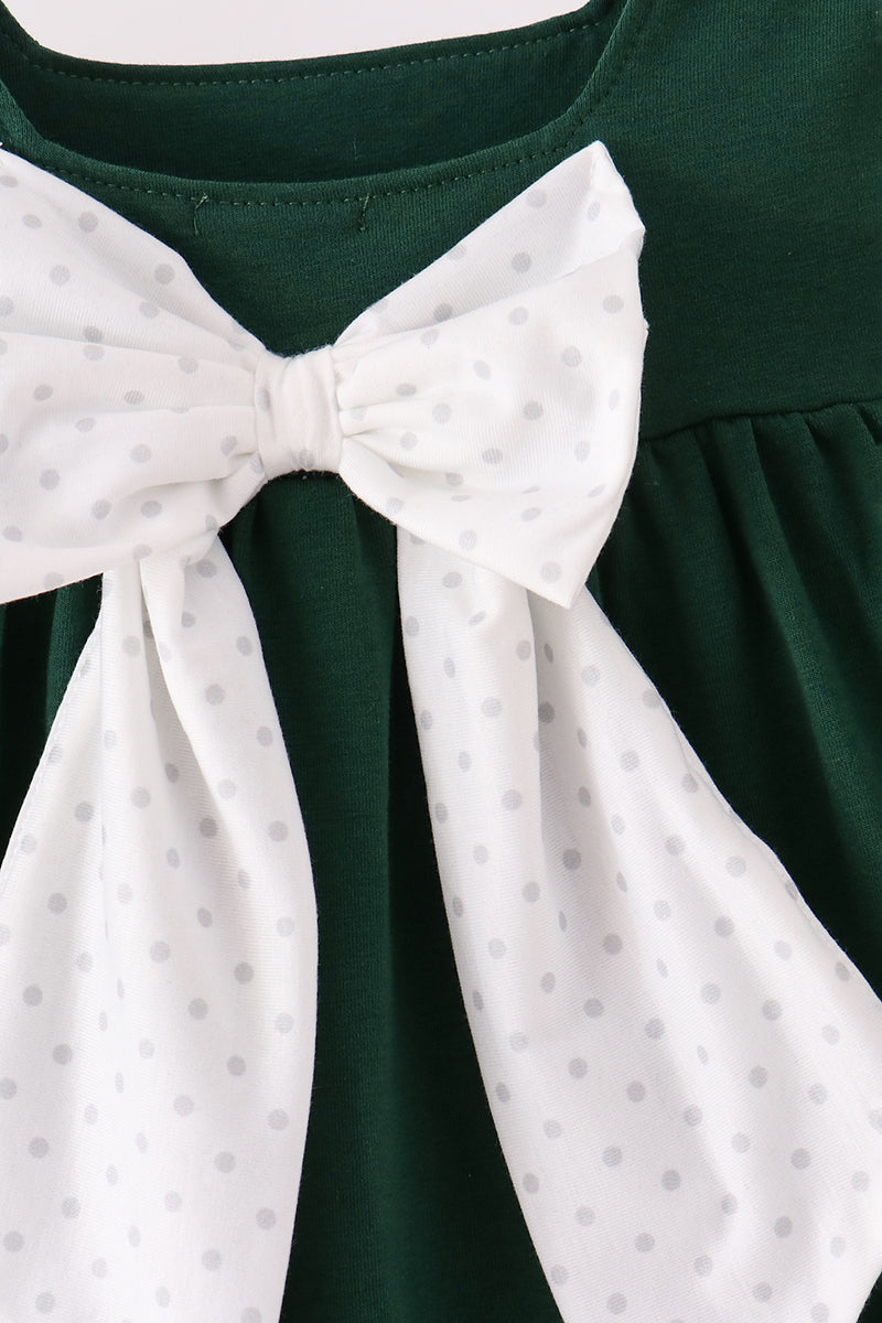 Forest nativity ruffle dress