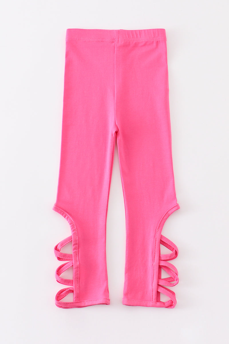 B*a*r*b*i*e* pink hollow out legging