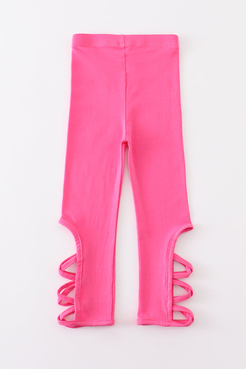 B*a*r*b*i*e* pink hollow out legging