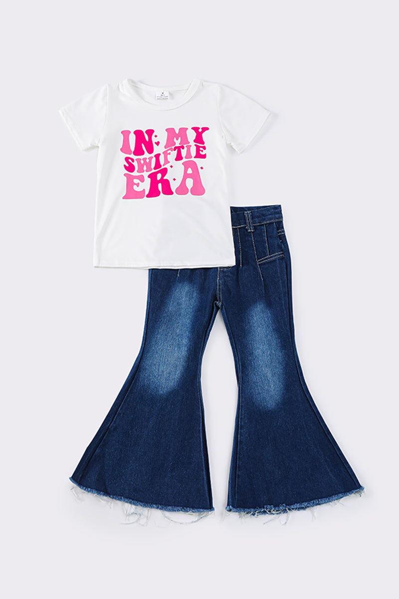 T*a*y*l*o*r**S*w*i*f*t* White music fan denim set