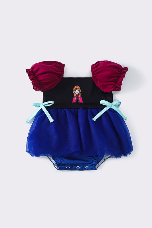 F*r*o*z*e*n* A*n*n*a* Navy princess tulle bubble