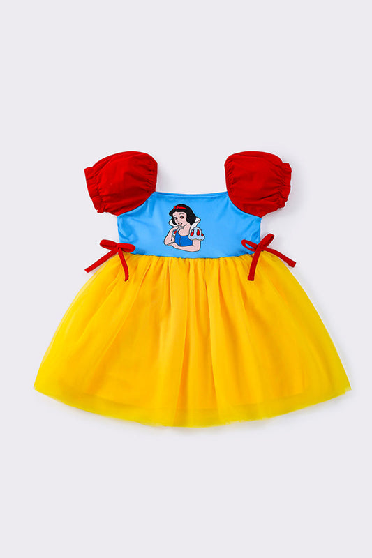 S*n*o*w**W*h*i*t*e* Yellow princess tulle dress