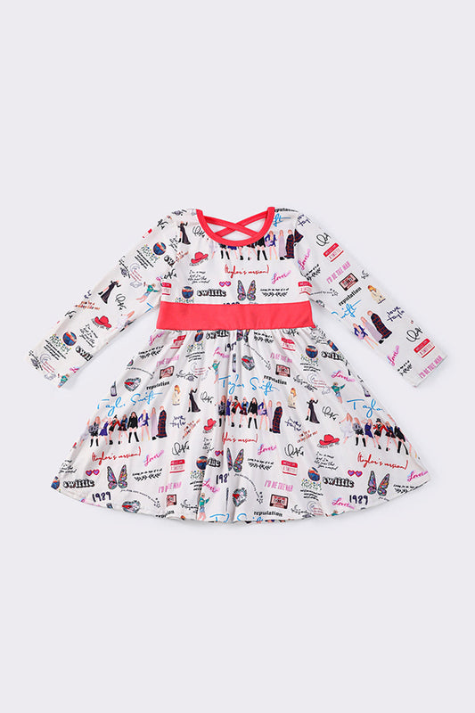 T*a*y*l*o*r**S*w*i*f*t* White music fan dress