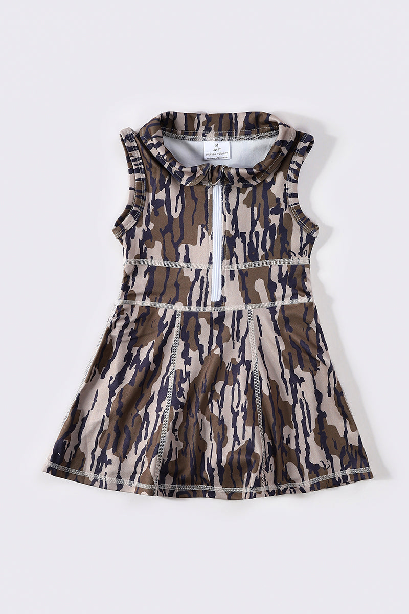 Camouflage tennis dress