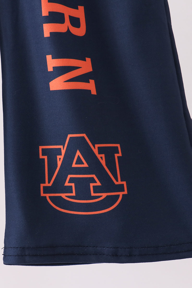 Navy Auburn checkered pants