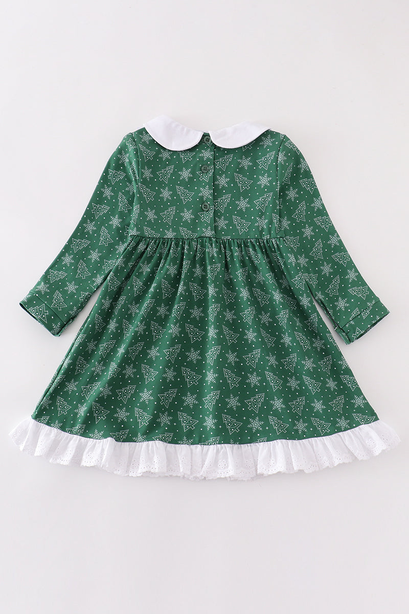 Premium Green christmas tree dress