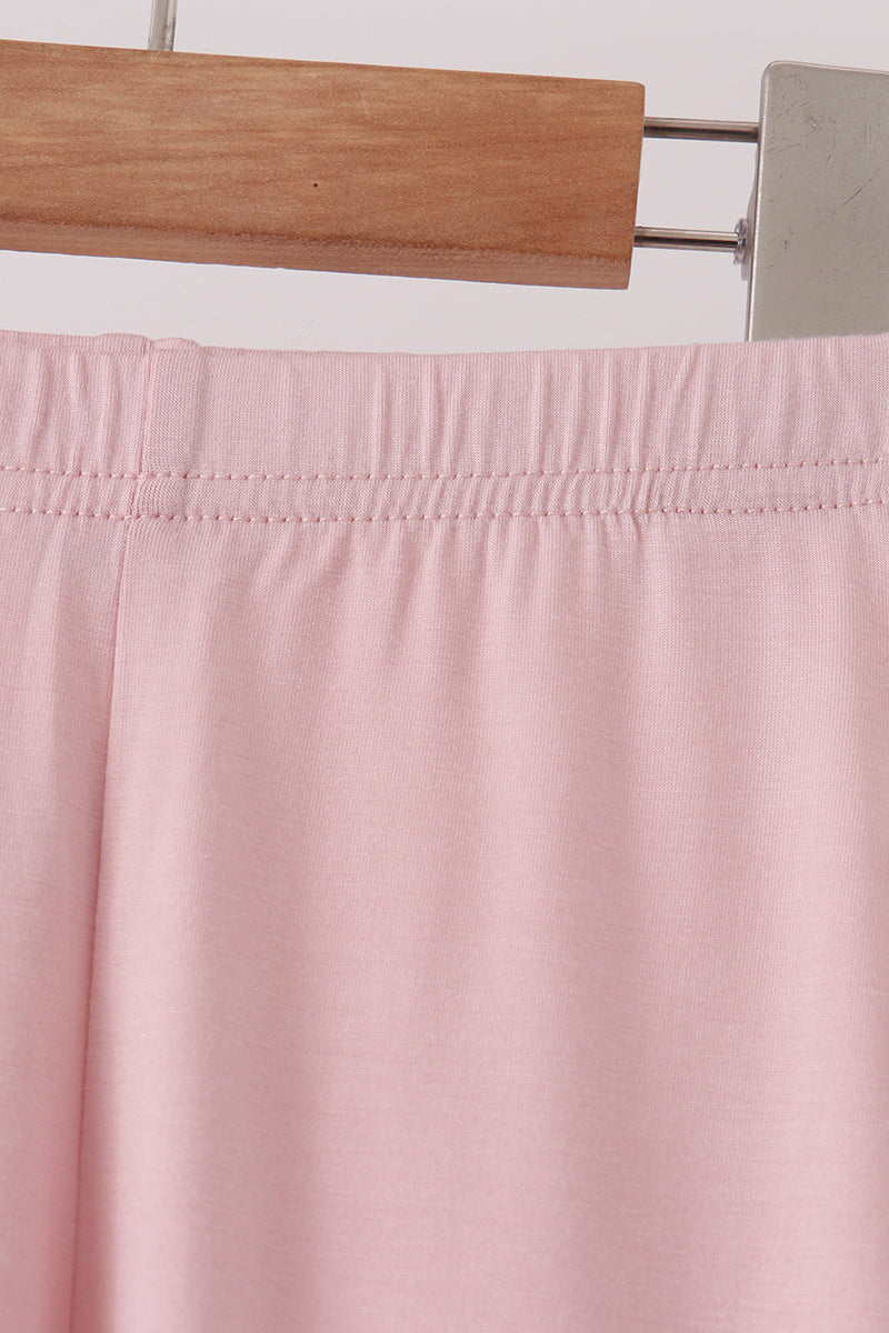 Pink bamboo pajama set – view 3