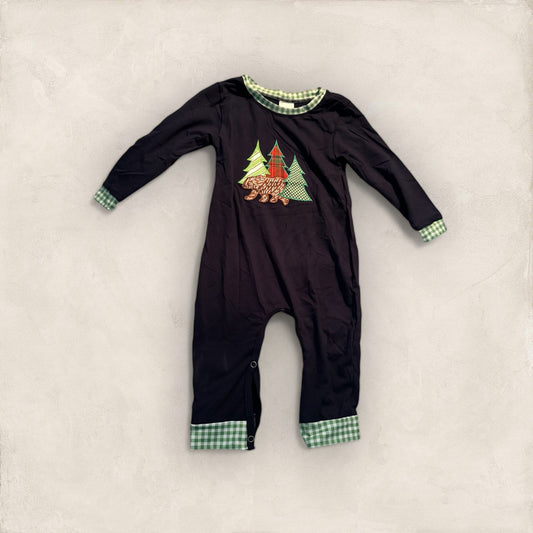 Bear and Trees Romper