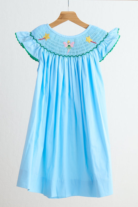 T*i*n*k*e*r*b*e*l*l* Blue fairy hand smocked dress