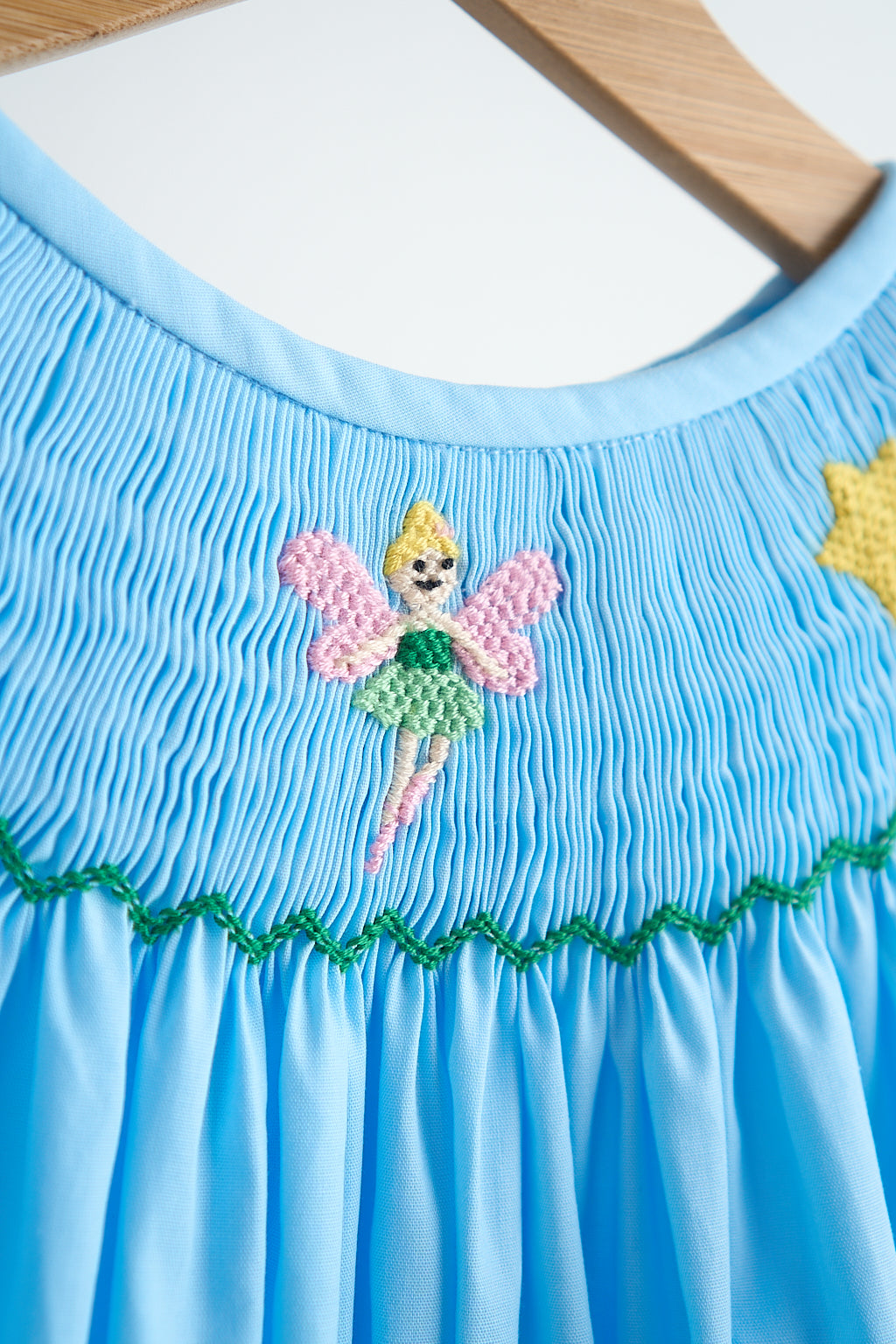 T*i*n*k*e*r*b*e*l*l* Blue fairy hand smocked dress