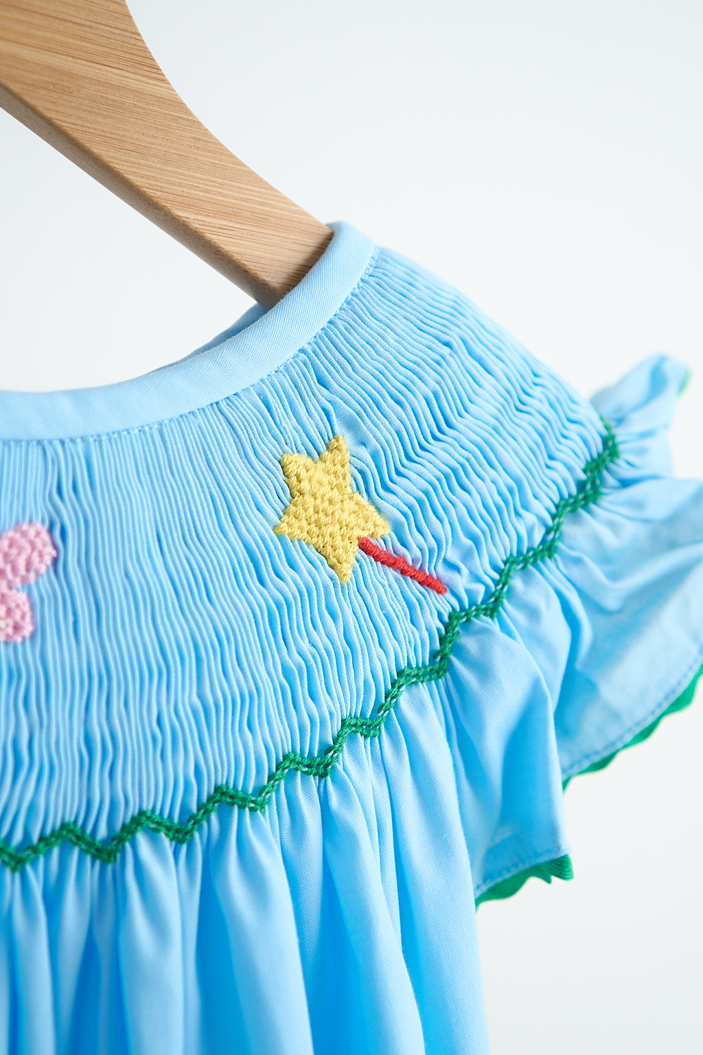 T*i*n*k*e*r*b*e*l*l* Blue fairy hand smocked dress