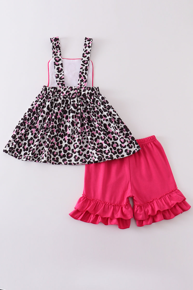 B*a*r*b*i*e* Leopard ruffle girl set