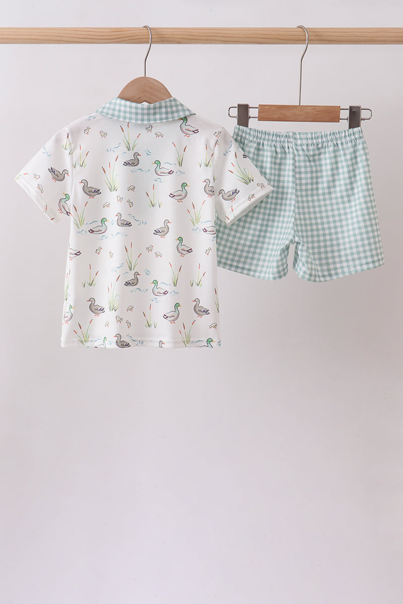 Green Duck Knit set