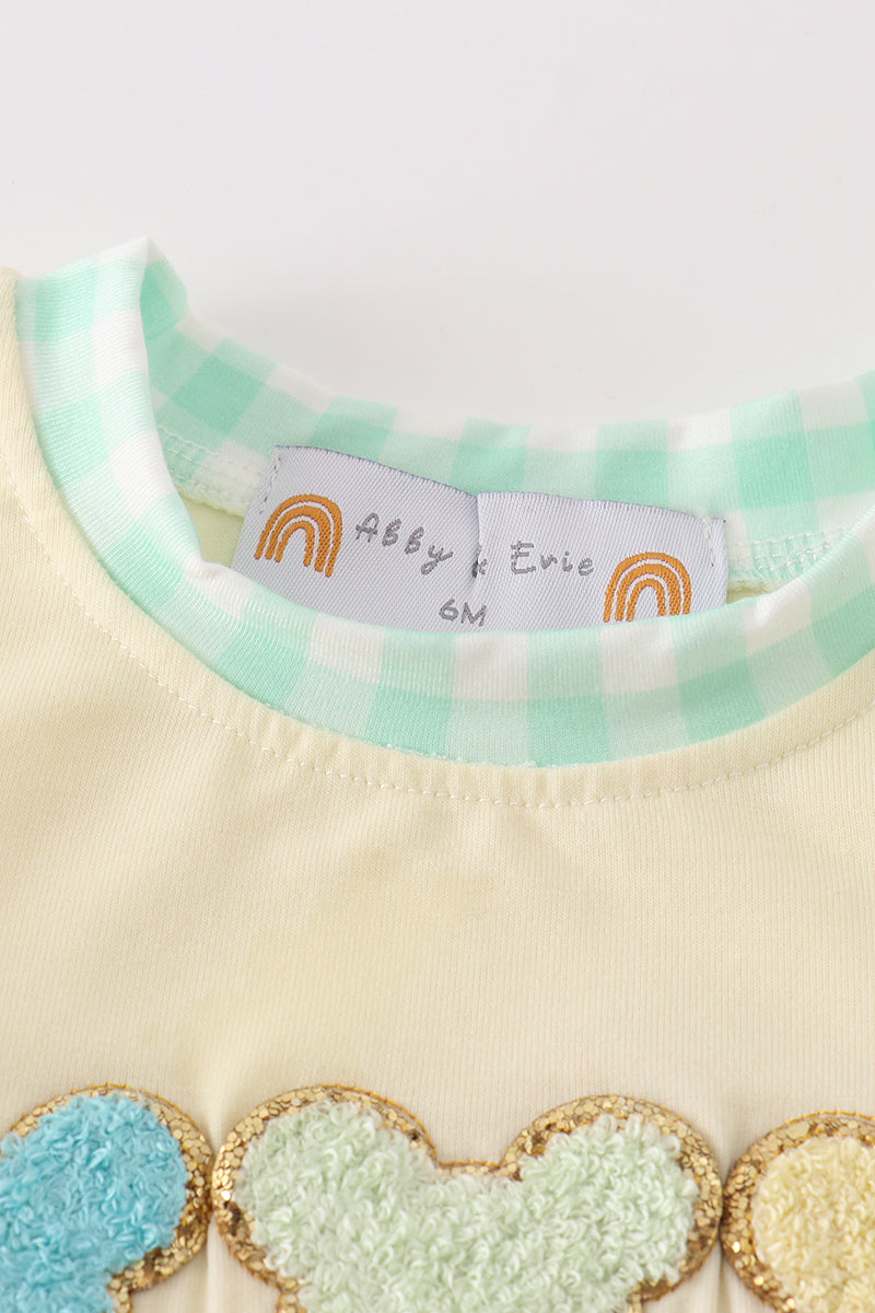 Yellow character french knot baby boy set *M*i*c*k*e*y*