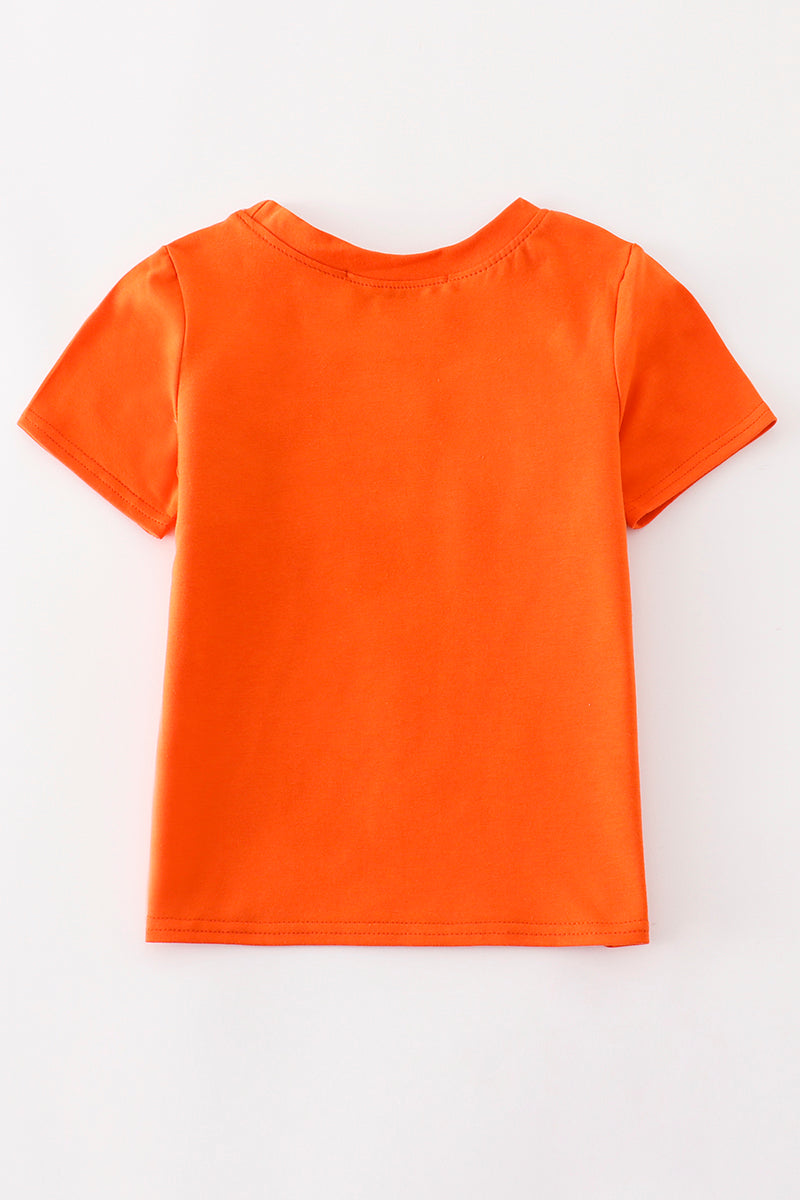 C*l*e*m*s*o*n* Orange GO TIGERS embroidery boy top