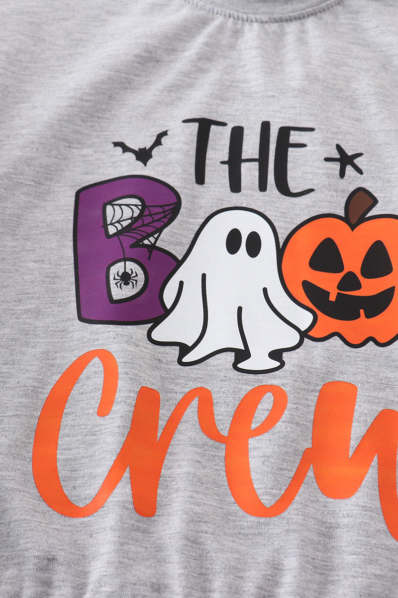 Grey the boo crew mom&me top