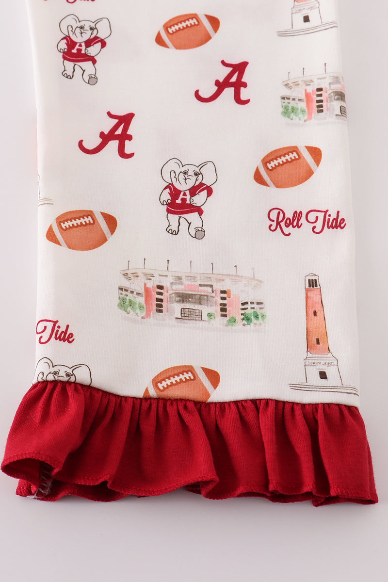 A*l*a*b*a*m*a* Maroon roll tide football girl set