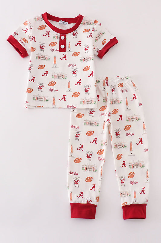 A*l*a*b*a*m*a* Maroon roll tide football boy set