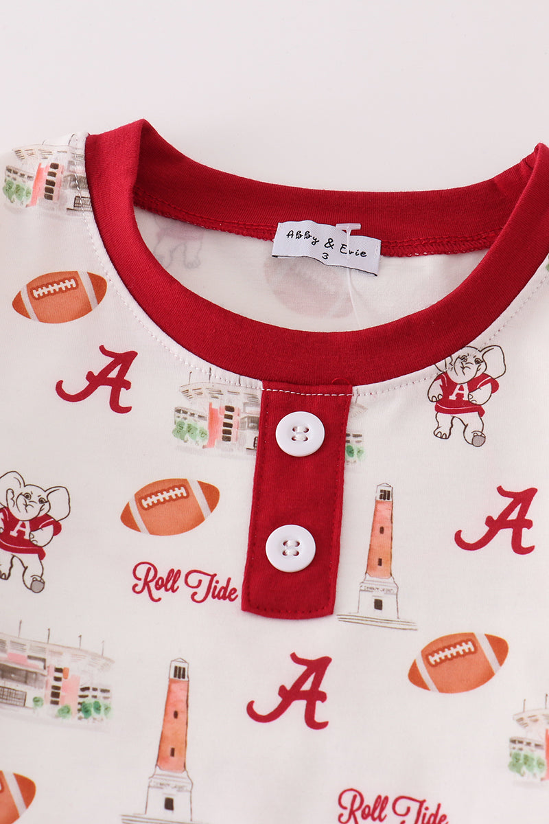 A*l*a*b*a*m*a* Maroon roll tide football boy set