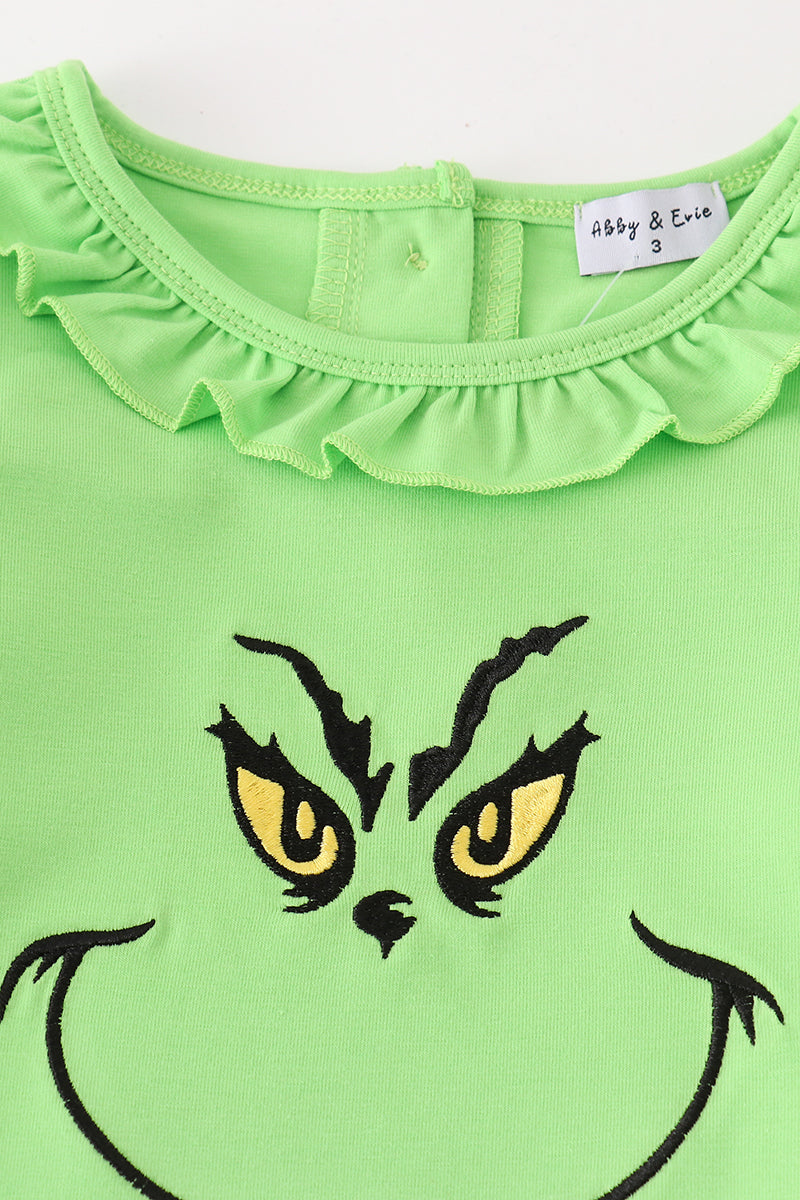 G*r*i*n*c*h* Green embroidery girl set