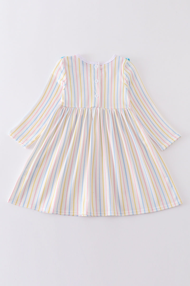 C*i*n*d*e*r*e*l*l*a* Stripe princess embroidery girl dress