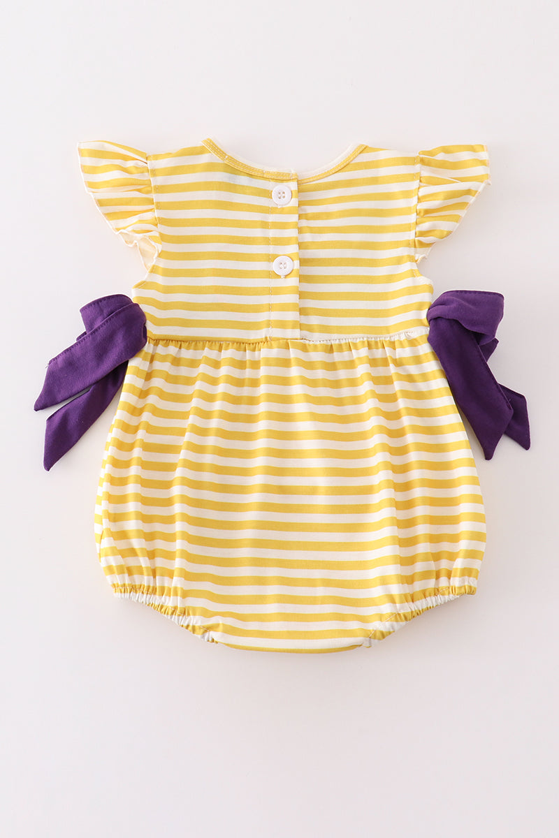 L*S*U* Yellow tiger embroidery girl bubble