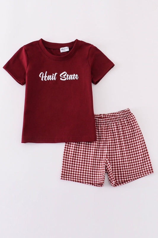 H*a*i*l**S*t*a*t*e* Maroon embroidery set