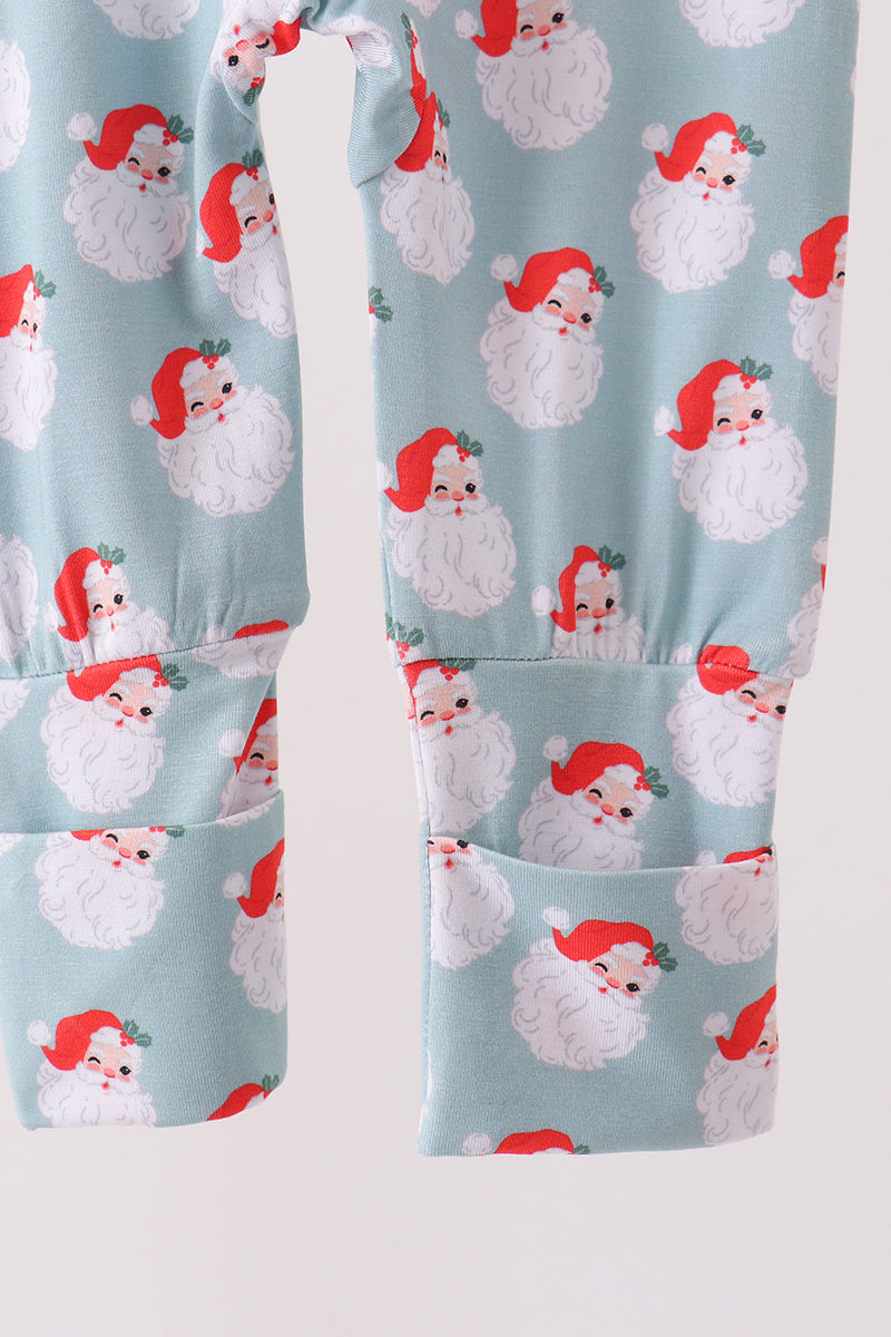 Sage santa claus bamboo romper