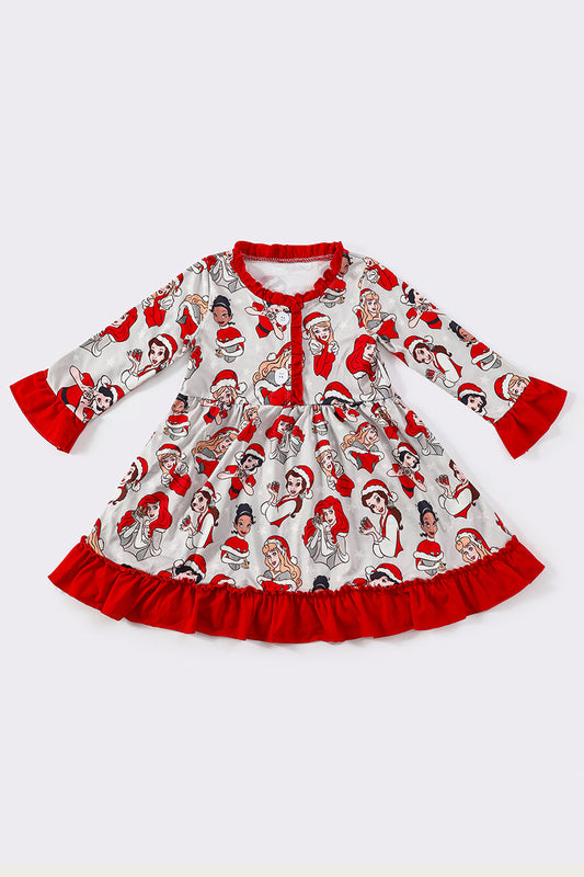 Red christmas *D*i*s*n*e*y* princess girl gown