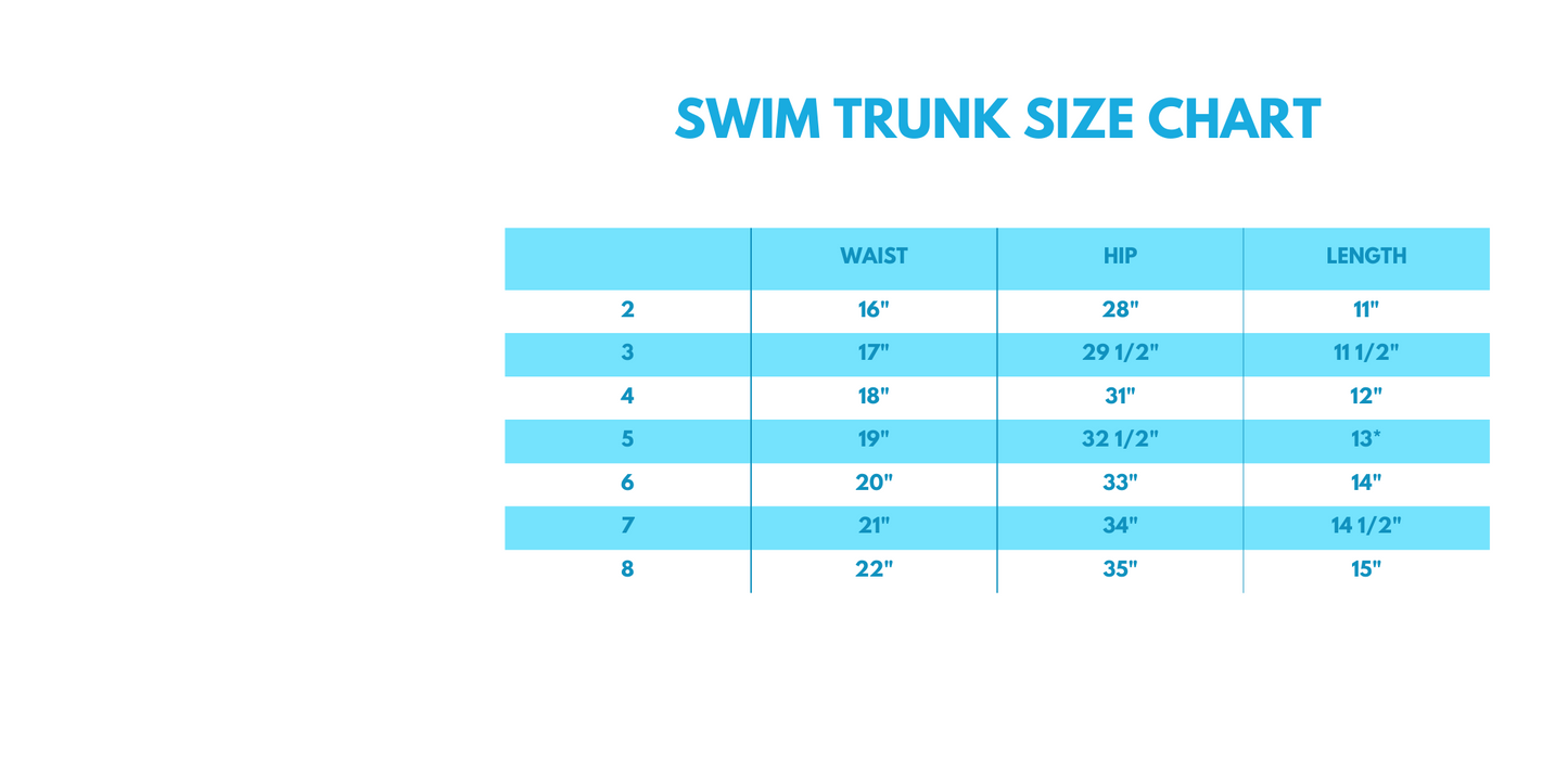 Khaki Character UPF Swim Trunks
